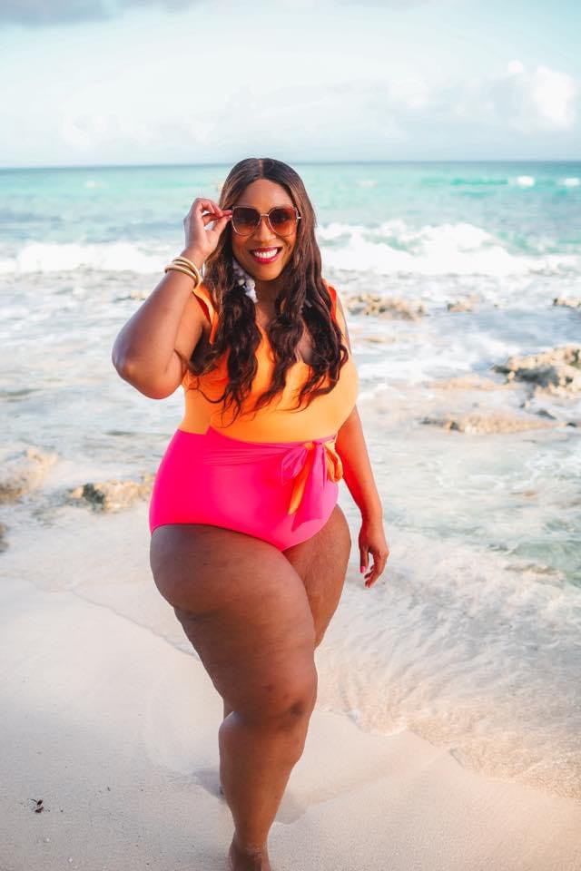 Laying Poolside One Piece Swimsuit - SIZE MEDIUM