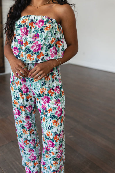 Life of the Party Floral Jumpsuit