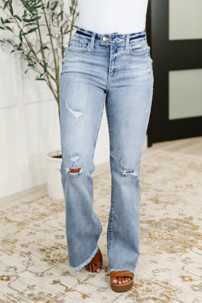 Marlena High Rise Shield Pocket Flare Jeans RL - SIZE 3/26