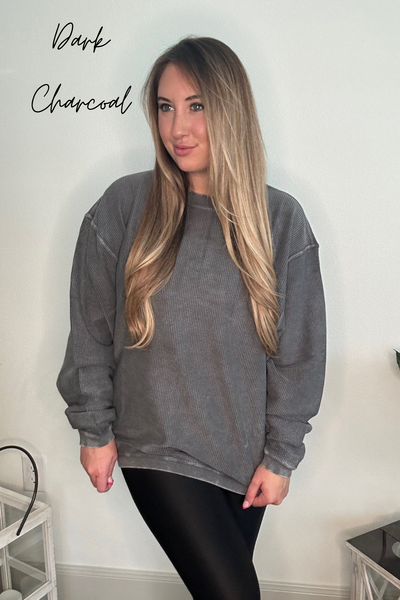 Camilla Essential Corded Crewneck - SIZE LARGE