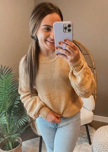 PREORDER Paiden Bubble Sleeve Sweater - 2 Color Options