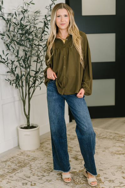 She's Got A Way Button Down Blouse