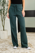 Slow Mornings High Waisted Sweats in Jungle Green - SIZE SMALL