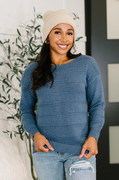 PREORDER Remy Pointelle Knit Sweater