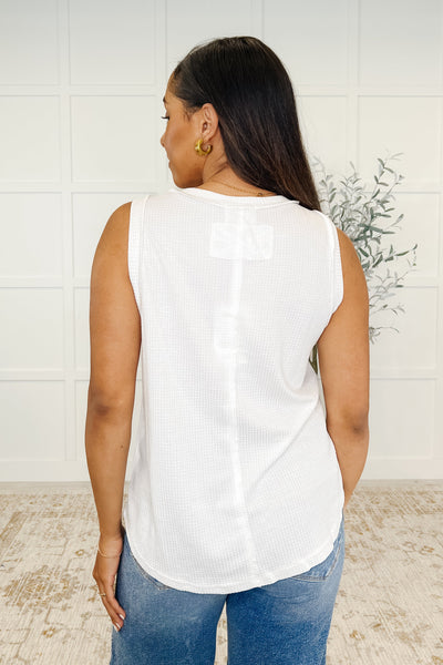 Thread Theory Round Neck Tank RL - Ivory - SIZE LARGE