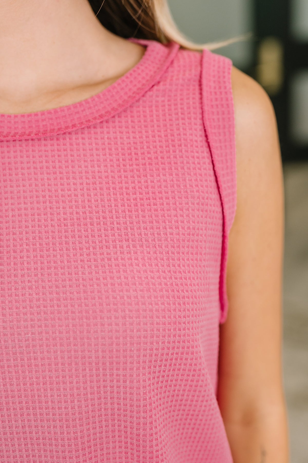 Thread Theory Round Neck Tank in Pink