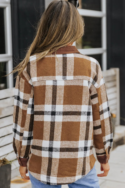 Valencia Plaid Shacket - SIZE SMALL