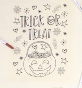 PREORDER Kids Spooky Box - Colorable Halloween Tote Bag - 6 Style Options