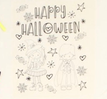 Kids Spooky Box - Colorable Halloween Tote Bag