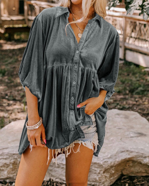 PREORDER Cressida Velvet Tunic Dress
