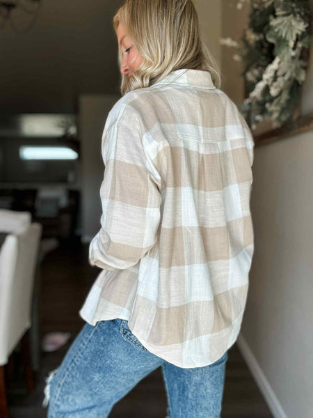 Taryn Flannel Button Up