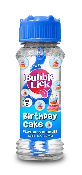 BubbleLick Flavored Bubbles - Birthday Cake