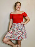 Elodie Crop Top - Red