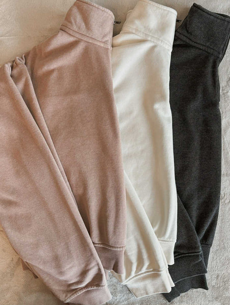 Reset Mode Quarter Zip Pullover - Taupe