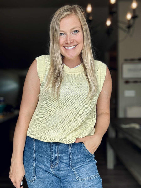 Ray of Sunshine Sweater Vest - SIZE MEDIUM