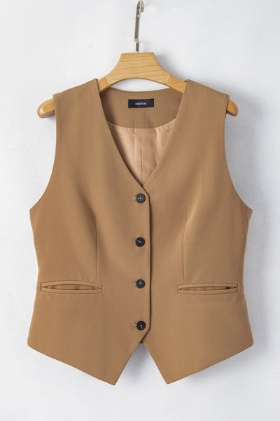 Manhattan Button Vest - SIZE SMALL