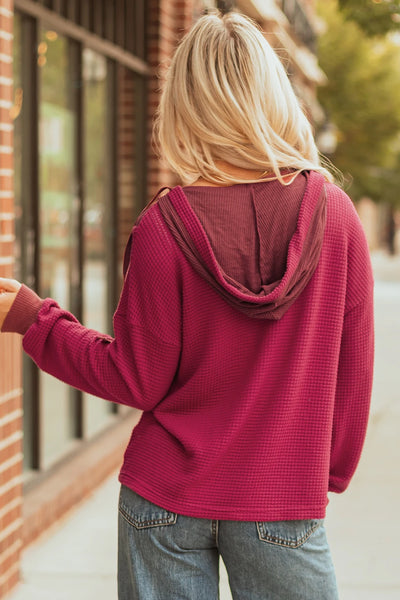 PREORDER Chastain Waffle Knit Hoodie