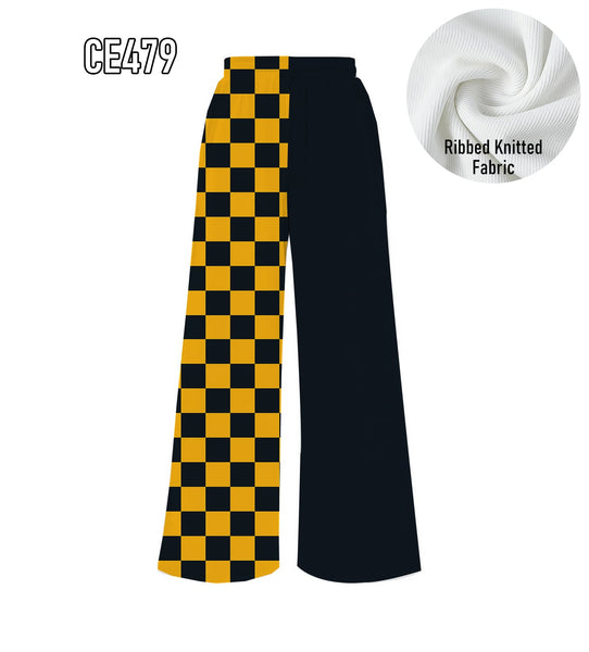 PREORDER Spiritwear Checkered Split Leg Bottom - PITTSBURGH STEELERS