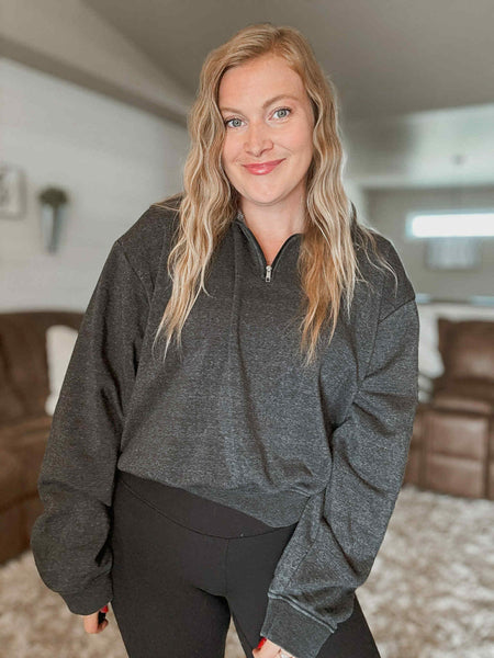 Reset Mode Quarter Zip Pullover - Black