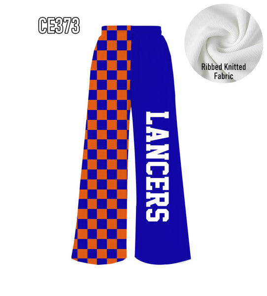 PREORDER Spiritwear Checkered Split Leg Bottom - LANCERS