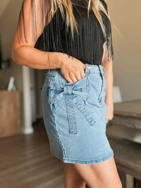 Charli Denim Mini Skirt