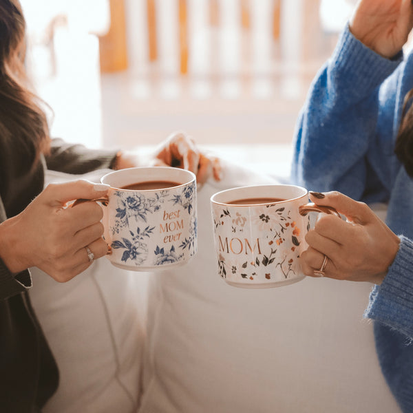 Best Mom Ever Floral Mug