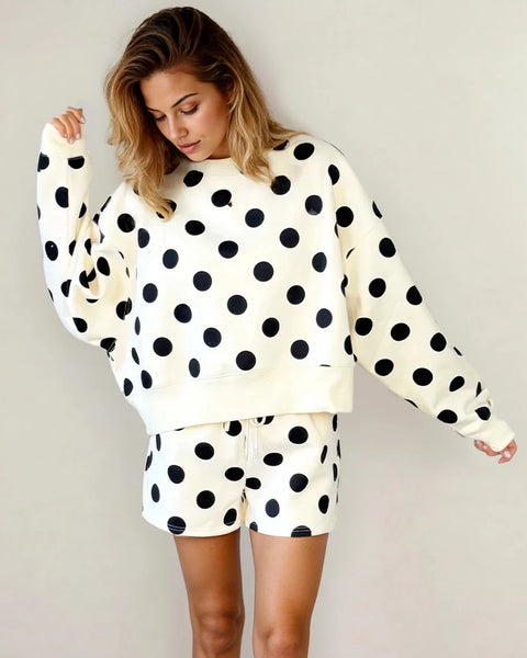PREORDER Dotty Darling Short & Pullover Set