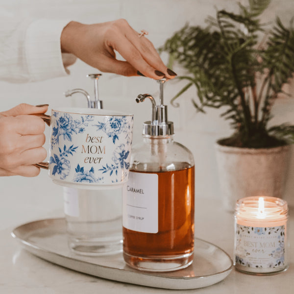Best Mom Ever Floral Mug