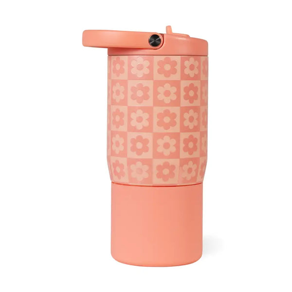HydroJug 14 oz Sport Kids Water Bottle - Daisy Checkers