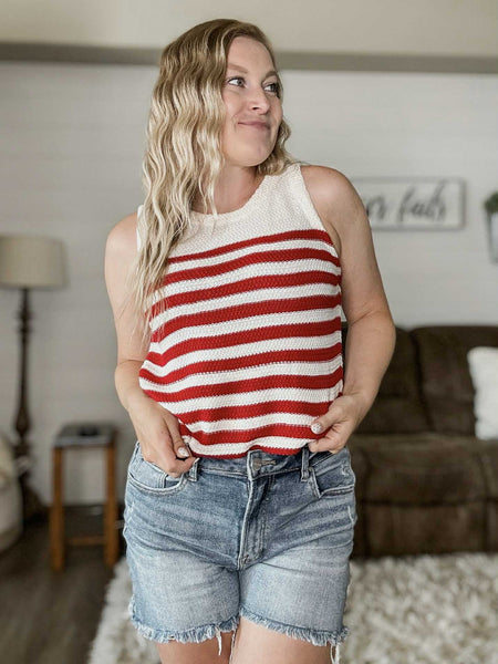 Marina Knit Tank - SIZE MEDIUM