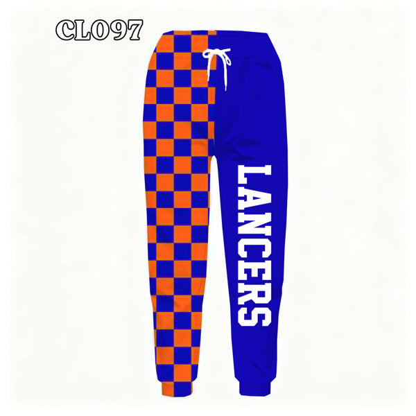PREORDER Spiritwear Checkered Split Leg Bottom - LANCERS