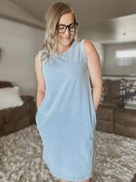Landry Mineral Wash Tank Dress - SIZE MEDIUM