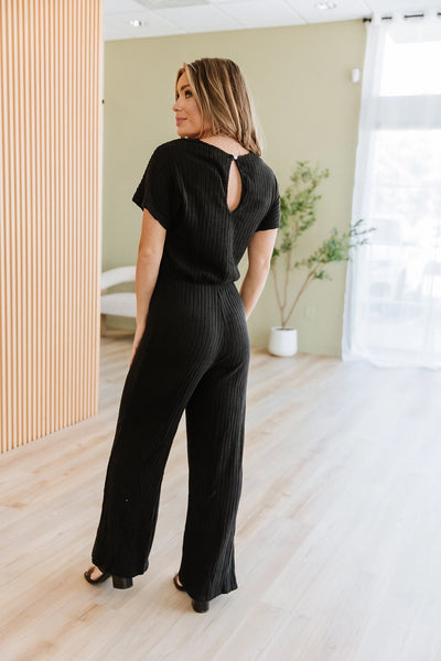 Tove Ribbed Jumpsuit - SIZE MEDIUM