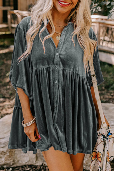 PREORDER Cressida Velvet Tunic Dress