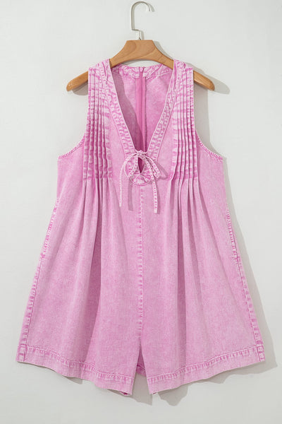 Dollie Denim Romper - SIZE MEDIUM