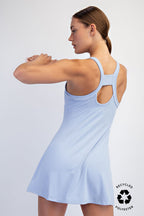 All Star Romper Dress - Pastel Blue - SIZE LARGE