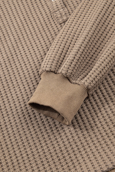 Arlowe Waffle Pullover - SIZE MEDIUM