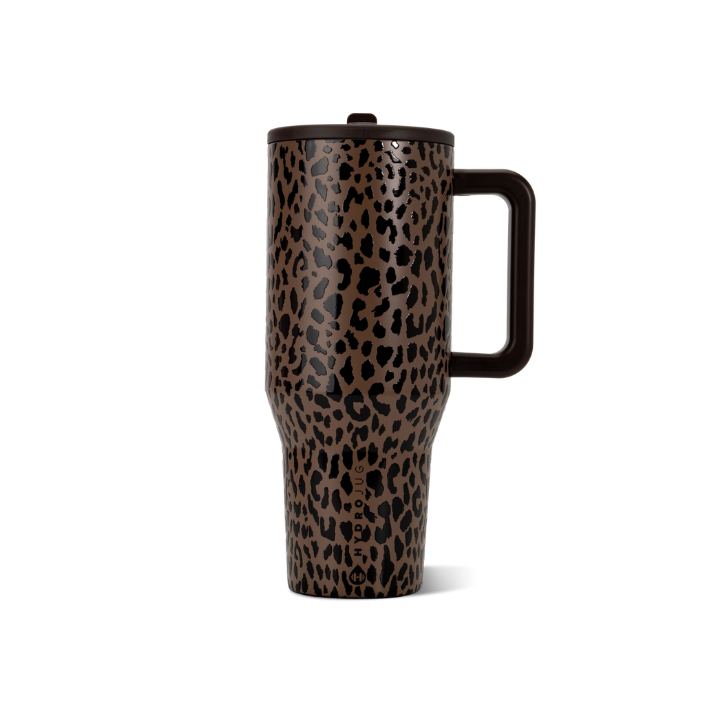 HydroJug 40 oz Traveler Tumbler - Brown Leopard