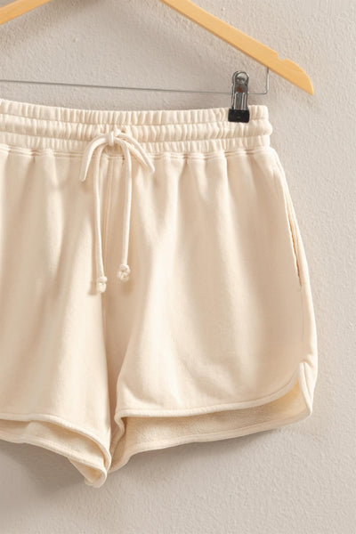 Laynee Drawstring Shorts - Alpaca