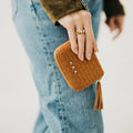 Wynona Woven Wallet - Brown