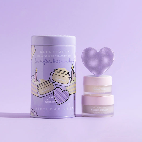 Lip Care Set + Lip Scrubber - Birthday Cake