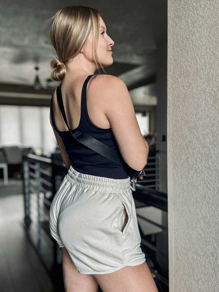 Laynee Drawstring Shorts - Alpaca