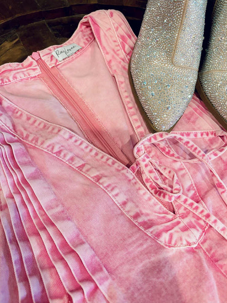 Dollie Denim Romper - SIZE MEDIUM