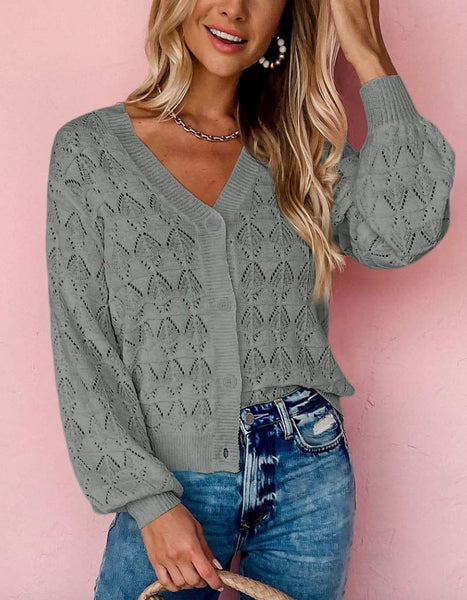 Langley Crochet Cardigan - SIZE MEDIUM