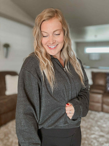 Reset Mode Quarter Zip Pullover - Black