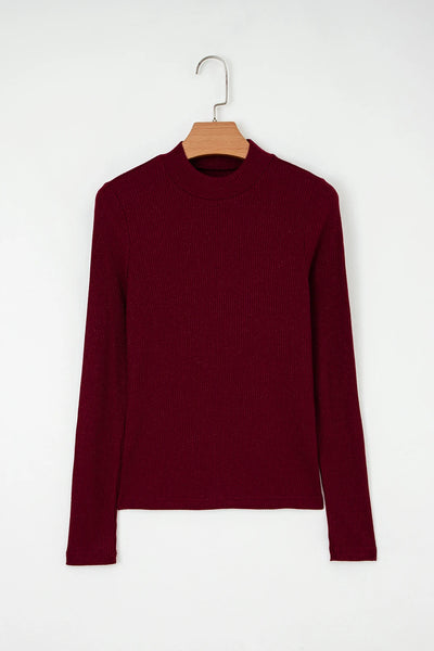 Giselle Sparkle Ribbed Knit Top - SIZE LARGE