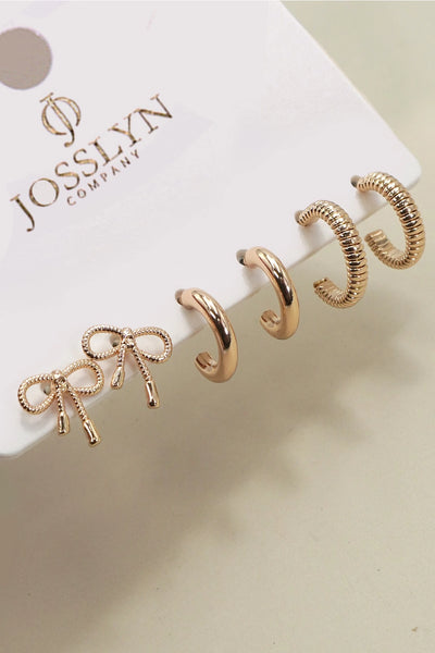 Tied With A Bow Earring Set