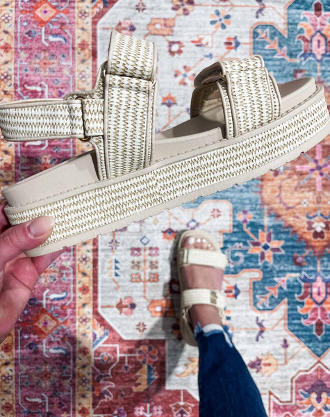 Go For It Raffia Sandals