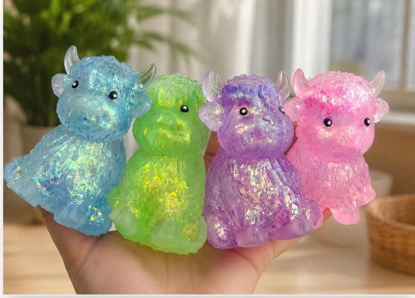 Highland Cow Squishy - Green