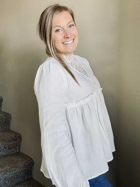 Marnie Babydoll Gauze Top